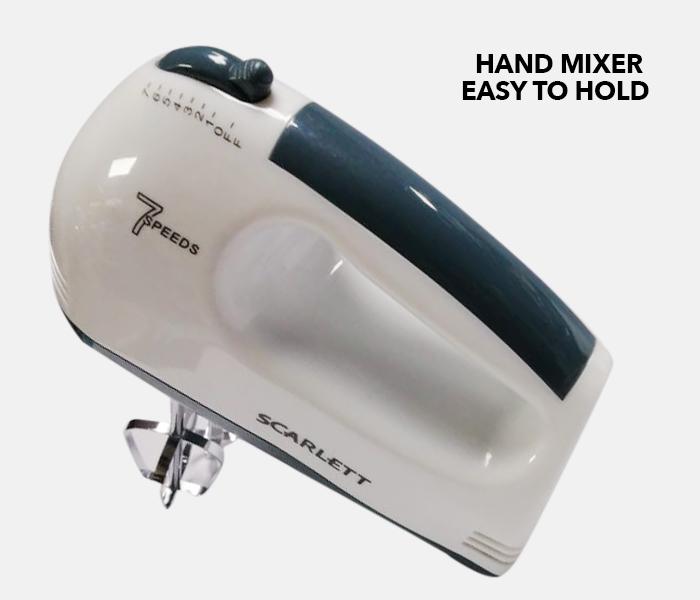  Scarlett JA022 7 Speed Easy to Hold Super Hand Mixer  - White  - Zoom Image 3