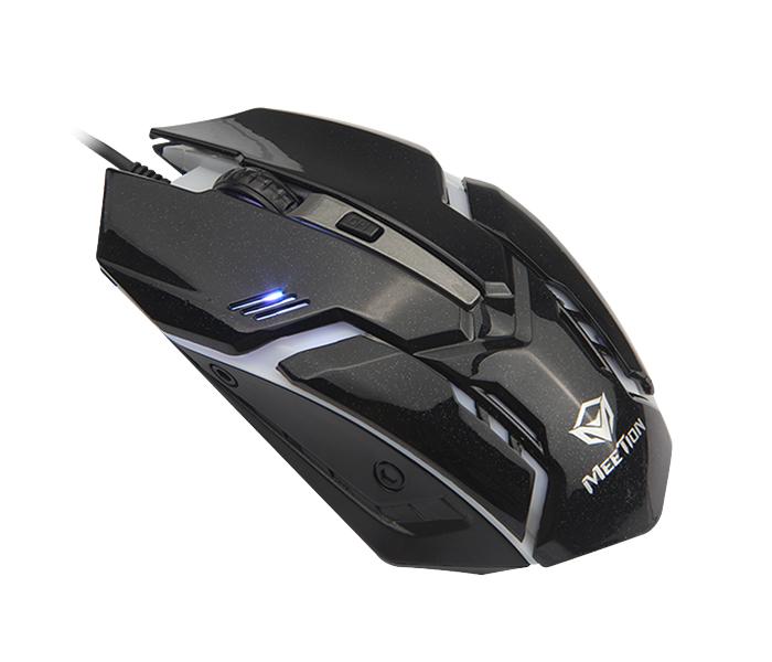 Meetion MT-M371 USB Wired Optical Backlit Mouse - Black - Zoom Image 6