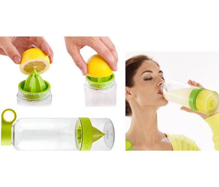 Zing Anything 3 Pieces Citrus Zinger Orange Drinking Water Bottle with Press Twist Infuse - Zoom Image 5