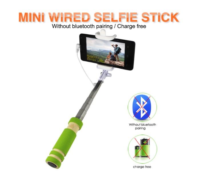 Mini Pocket Wired Selfie Stick for all Mobiles - Zoom Image 5