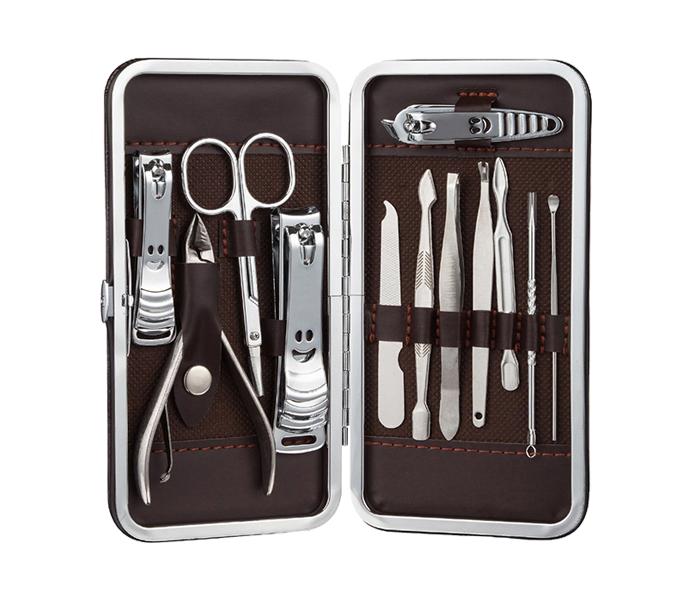 13 Pieces Stainless Steel Galante Manicure Set - Silver - Zoom Image 3