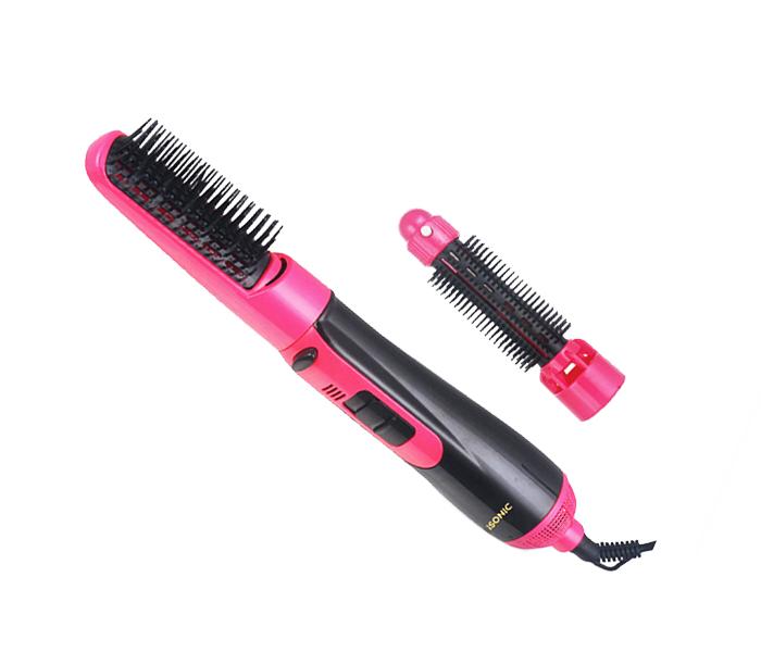 iSonic iH 911 2 in 1 Multi Function Hair Styler - Black & Pink - Zoom Image 1