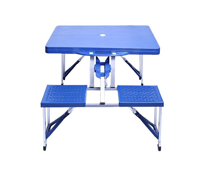 ABS 4 Seater Foldable Table - Blue - Zoom Image 2