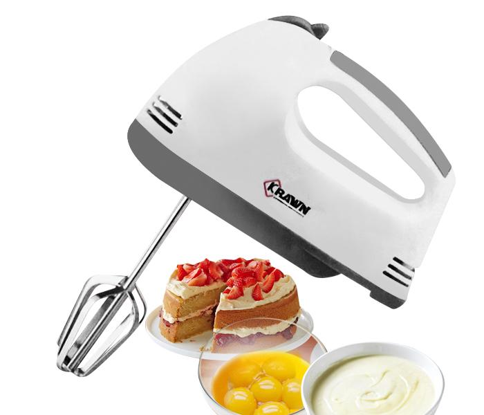 Krawn KW-49001 Hand Mixer - White - Zoom Image 1