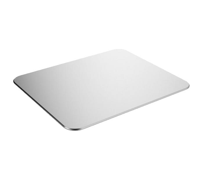 Trands TR-MP477 Aluminium Metallic Edition Non-Slip Rubber Base Mouse Pad - Silver - Zoom Image 1