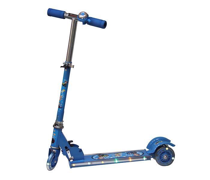 Taqdeer SC-5319 3 Wheel Electric Kids Scooter with Music & LED Lights - Blue - Zoom Image 1