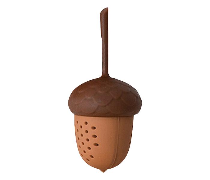 Silicone Acorn Shape Infuser Tea Strainer - Brown - Zoom Image 3