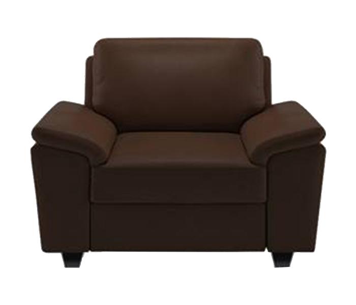 Jassco JAS-027 Single Seater Upholstery Sofa with Rexine - Brown - Zoom Image