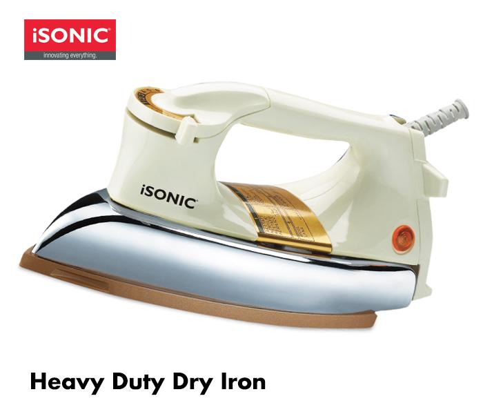 iSonic IN 22 Heavy Duty Dry Iron - White, 1200W - Zoom Image 1