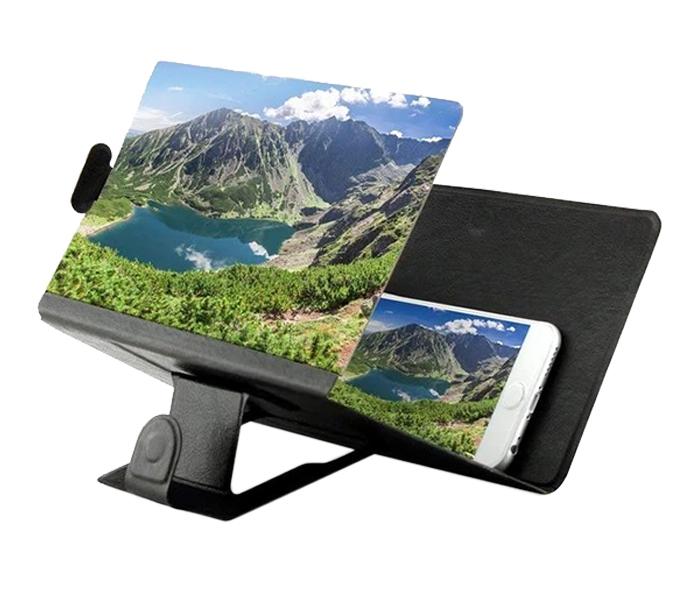 Foldable Screen 3D Magnifer for Smartphones - Black - Zoom Image 2