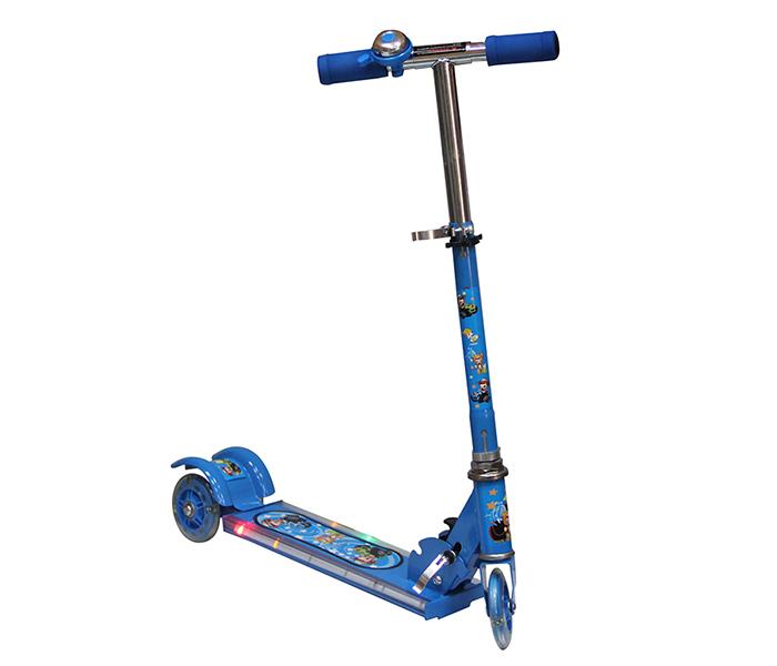 Taqdeer SC-5319 3 Wheel Electric Kids Scooter with Music & LED Lights - Blue - Zoom Image 3