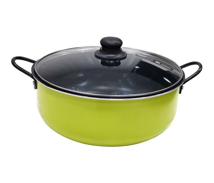 Epsilon EN4761 30cm Non-Stick Sauce Pan with Lid - Green - Zoom Image 2