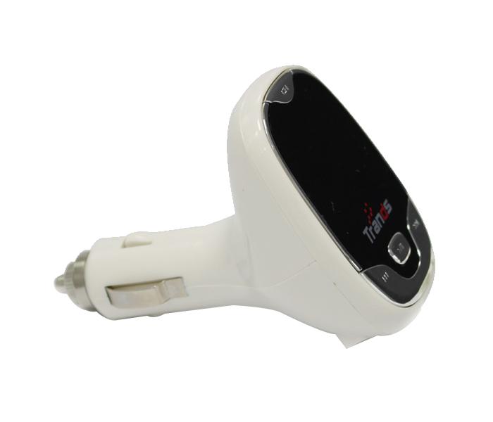 Trands TR-FM410 3-in-1 Car Charger with FM Transmitter - White - Zoom Image 4