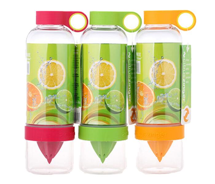 Zing Anything 3 Pieces Citrus Zinger Orange Drinking Water Bottle with Press Twist Infuse - Zoom Image 1