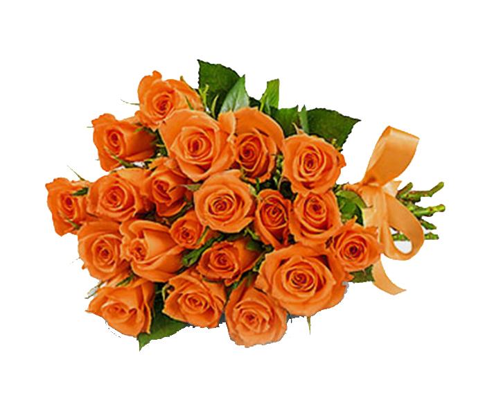 Arabian Florist 40 Pieces Orange Roses Bouquet - Zoom Image