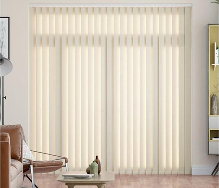 Jassco JAS-008 100 x 100cm Vertical Blind with Installation - White - Zoom Image