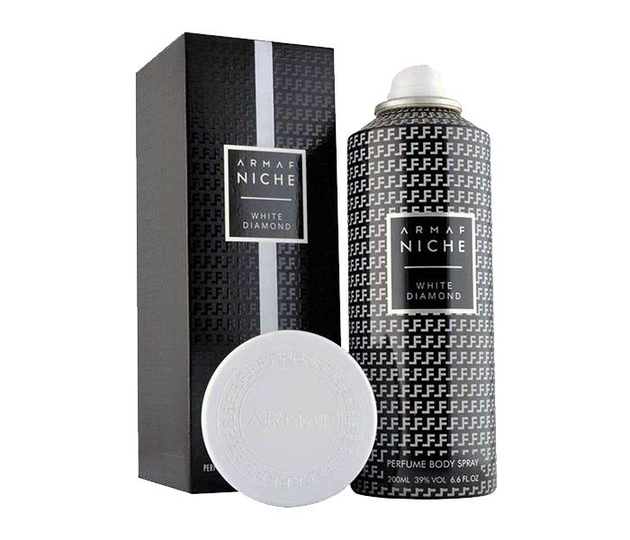 Armaf Niche White Diamond Perfume Body Spray for Men, 200ml - Zoom Image