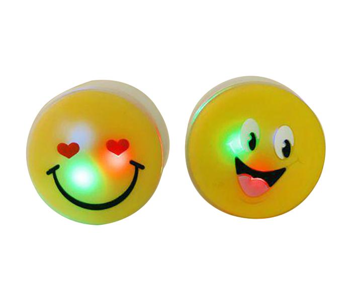 Zen 2 Pieces LED Emoji Design Pop Socket Expanding Stand for Smartphones & Tablets - Yellow - Zoom Image 4