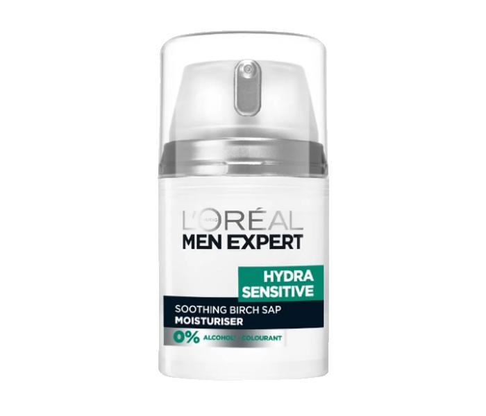 L'Oreal Paris Men Expert Hydra Sensitive Soothing Birch Sap Moisturiser - 50ml - Zoom Image 1