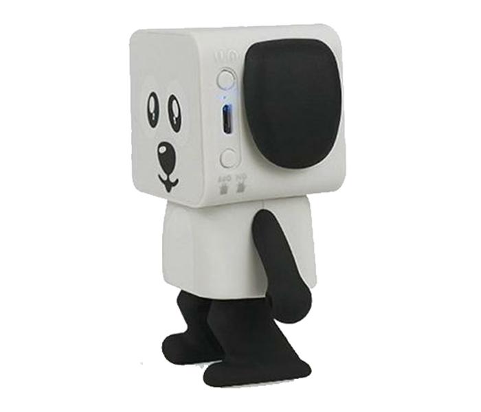 New Smart Dancing Robot Bluetooth Speaker with USB Charging Cable - White & Black - Zoom Image 5