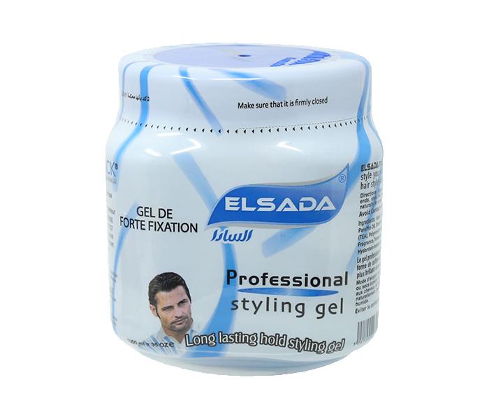 Elsada 1000ml Professional Styling Hair Gel - Blue - Zoom Image 2