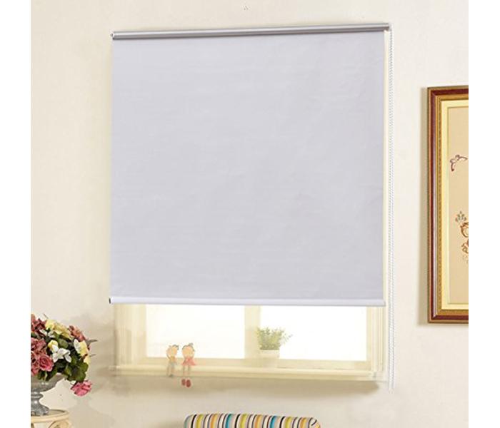 Blue Finch BF-004 100 x 100 cm Blackout Roller Blind with Installation - White - Zoom Image