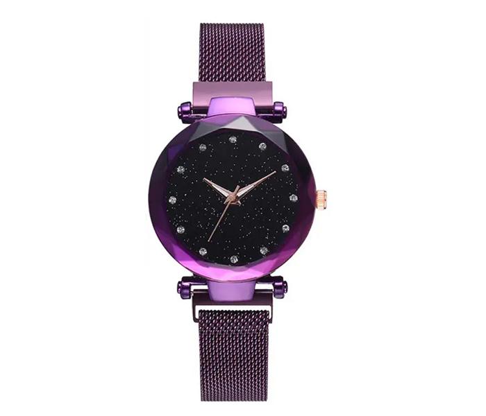 Ladies Quartz Watch With Magnetic Buckles - PURPLE - Zoom Image 1