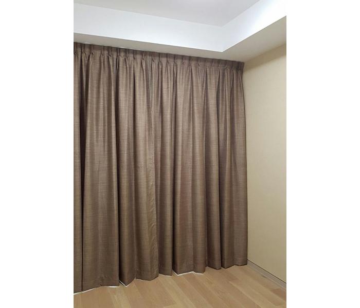 Blue Finch BF-015 200 x 300 cm Normal Fabric Curtain with Installation - Brown - Zoom Image