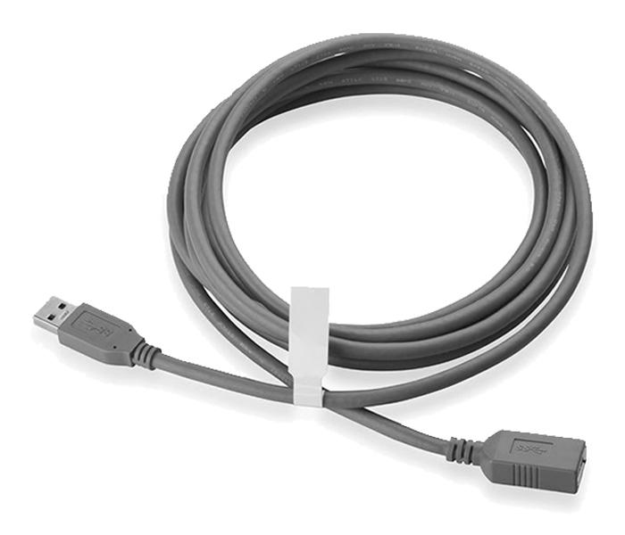 Trands TR-CA108 USB 2.0 Male to Female Extension Cable - Grey - Zoom Image 2