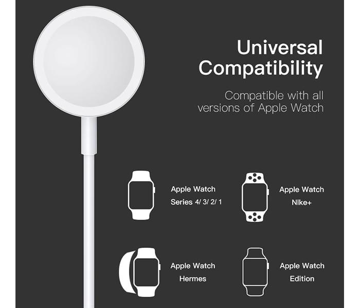 iends IE-AD401 Magnetic USB Charging Cable for iWatch - White - Zoom Image 5