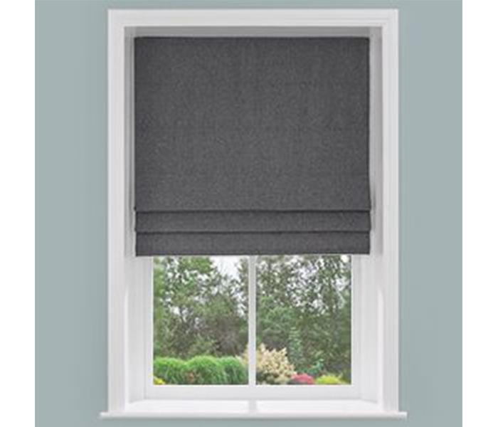 Blue Finch BF-006 100 x 100 cm Roman Blind with Installation - Grey - Zoom Image