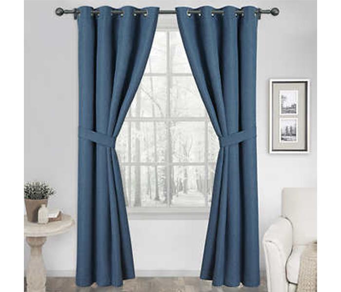 Blue Finch BF-016 200 x 300 cm Eyelet Curtain with Installation - Blue - Zoom Image