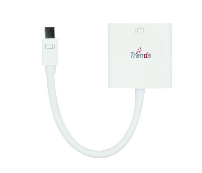 Trands TR-AD964 Full HD Mini Display Port to VGA Adapter - White - Zoom Image 4