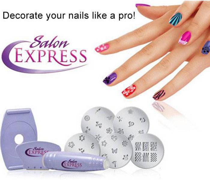 Salon Express Nail Art Stamping Kit - Purple - Zoom Image 6