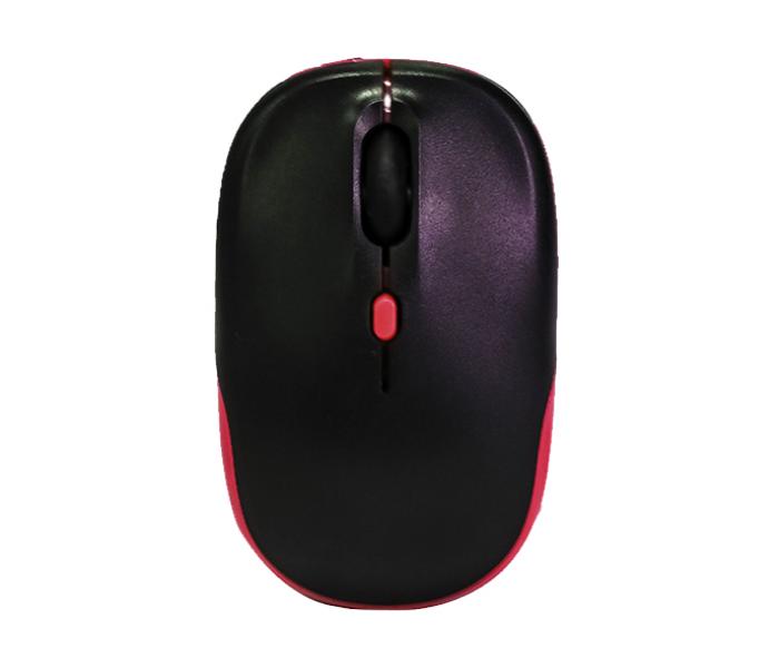 Trands TR-MU795 Retractable USB Wired Optical Mouse - Red & Black - Zoom Image 2