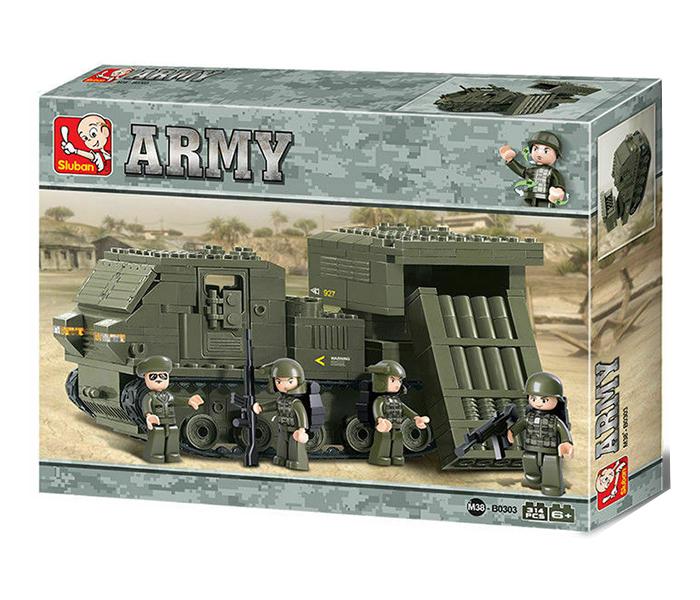 Sluban Military Blocks Army Bricks Toy - Guard Bazooka, Army Green - Zoom Image 3