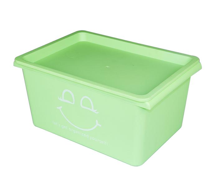 Taqdeer YN-911 5 Litre Smiley Finishing Plastic Storage Box - Green - Zoom Image 2