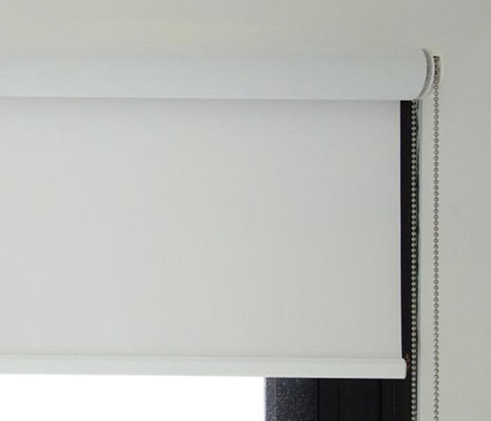 Jassco JAS-012 100 x 100cm Blackout Roller Blind with Installation - White - Zoom Image