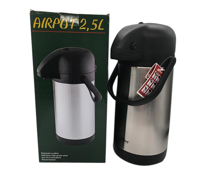 Epsilon EN4637 2.5 Litre Air Pot Flask - Silver - Zoom Image 2