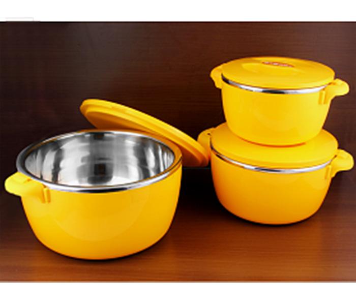 Epsilon EN3974 3 Pieces Casserole - Yellow - Zoom Image 2