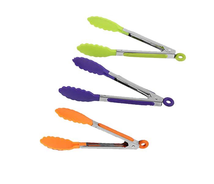 3 Pieces Non Stick Tony's Top Tongs - Multi Colour - Zoom Image 1