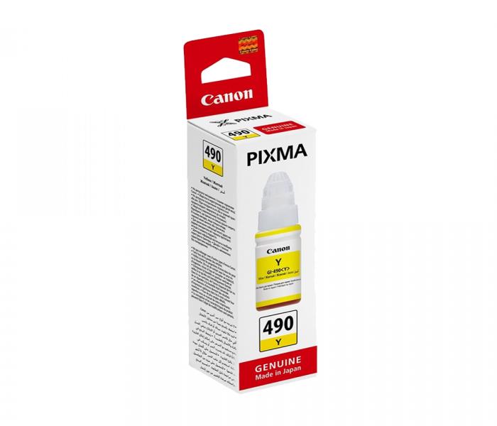 Canon 490 Ink Bottle - Yellow - Zoom Image 1