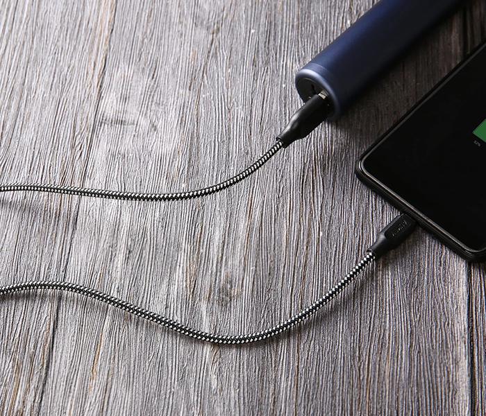 Aukey CB-AM1 1.2m Nylon Braided Micro USB Cable - Black - Zoom Image 5