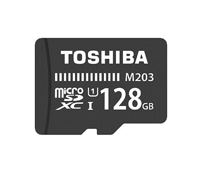 Toshiba THN-M203K1280E4 128GB Class 10 100MBs MicroSD Card without Adaptor, Black - Zoom Image 2