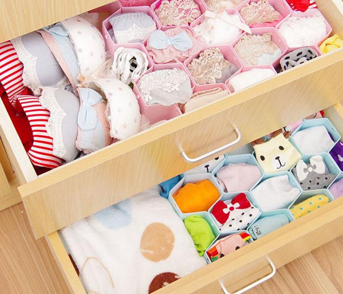 8 Pieces Drawer Organizer - Pink - Zoom Image 6