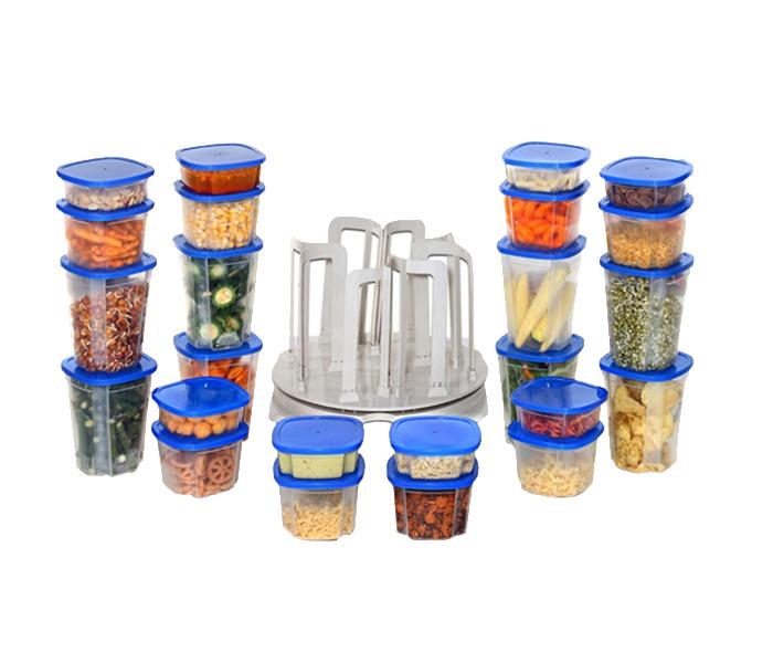 49 Pieces Spin N Store Food Storage Set - Blue - Zoom Image 2