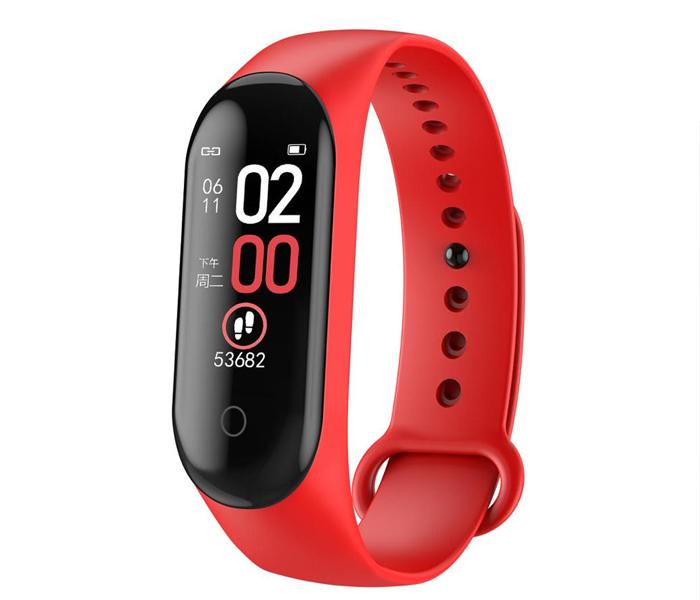 Smart Bluetooth Sports Bracelet Fitness Band With Heart Rate Monitor For Android & iOS for Zen M4 - Red - Zoom Image 2