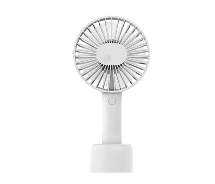  Zooni Rechargeable USB Mini Desktop Fan With Lanyard - White - Zoom Image