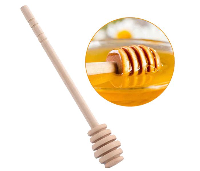 6 Pieces Wooden Honey Stick - Wood Colour - Zoom Image 1