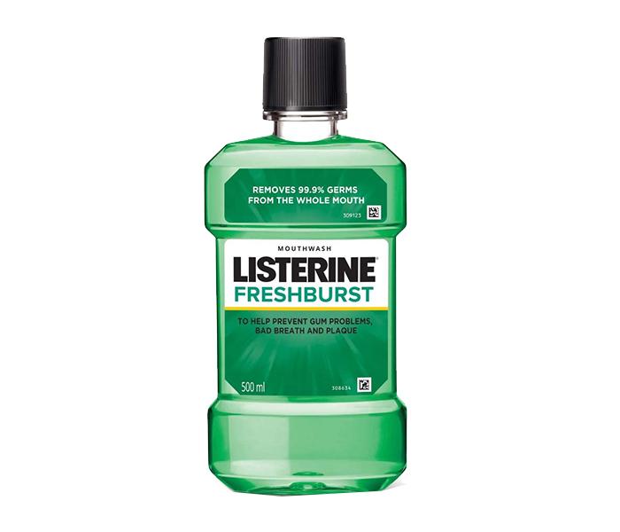 Listerine Green Tea Mouthwash - 500ml, Yellow - Zoom Image